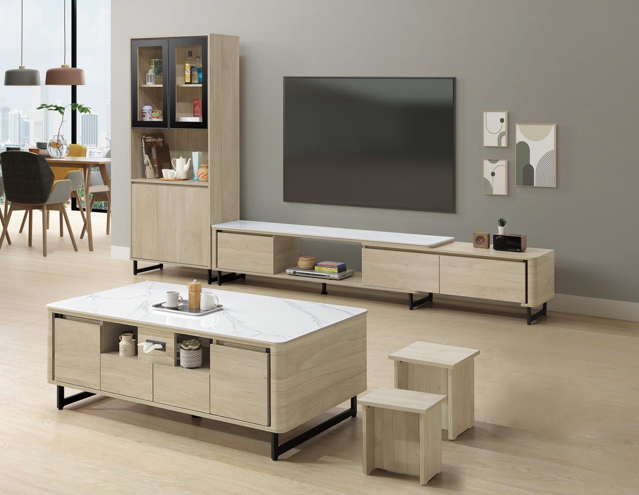 威瑟斯4.3尺岩板大茶几