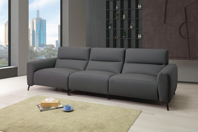 桑德半牛皮沙發