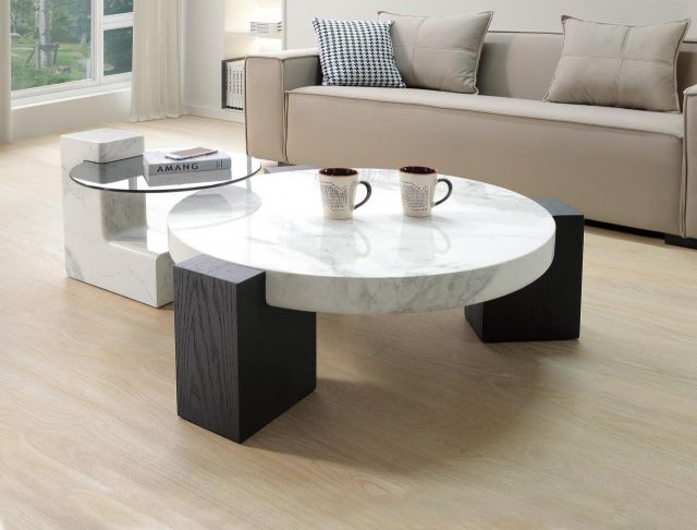 哈諾德石面茶几組(可各別單買)