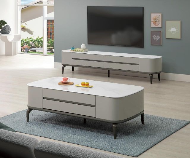 莫尼石面大茶几