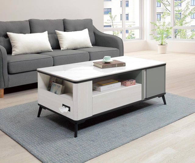 伯特岩板大茶几