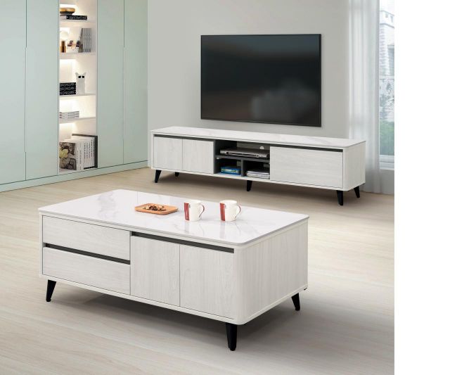 卡森 4尺岩板大茶几