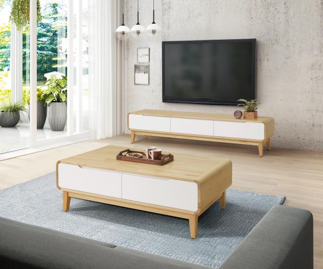 艾索斯實木大茶几