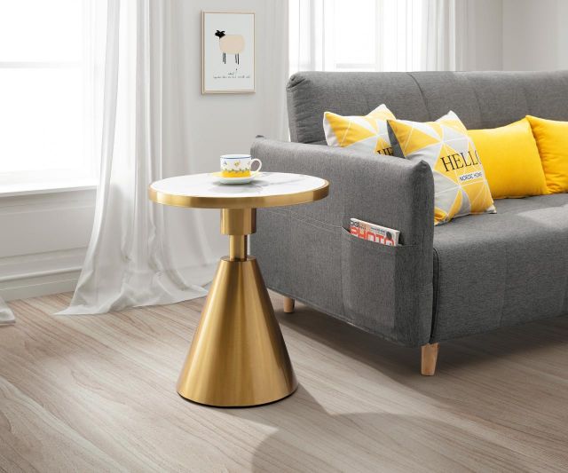 多米尼克石面小茶几